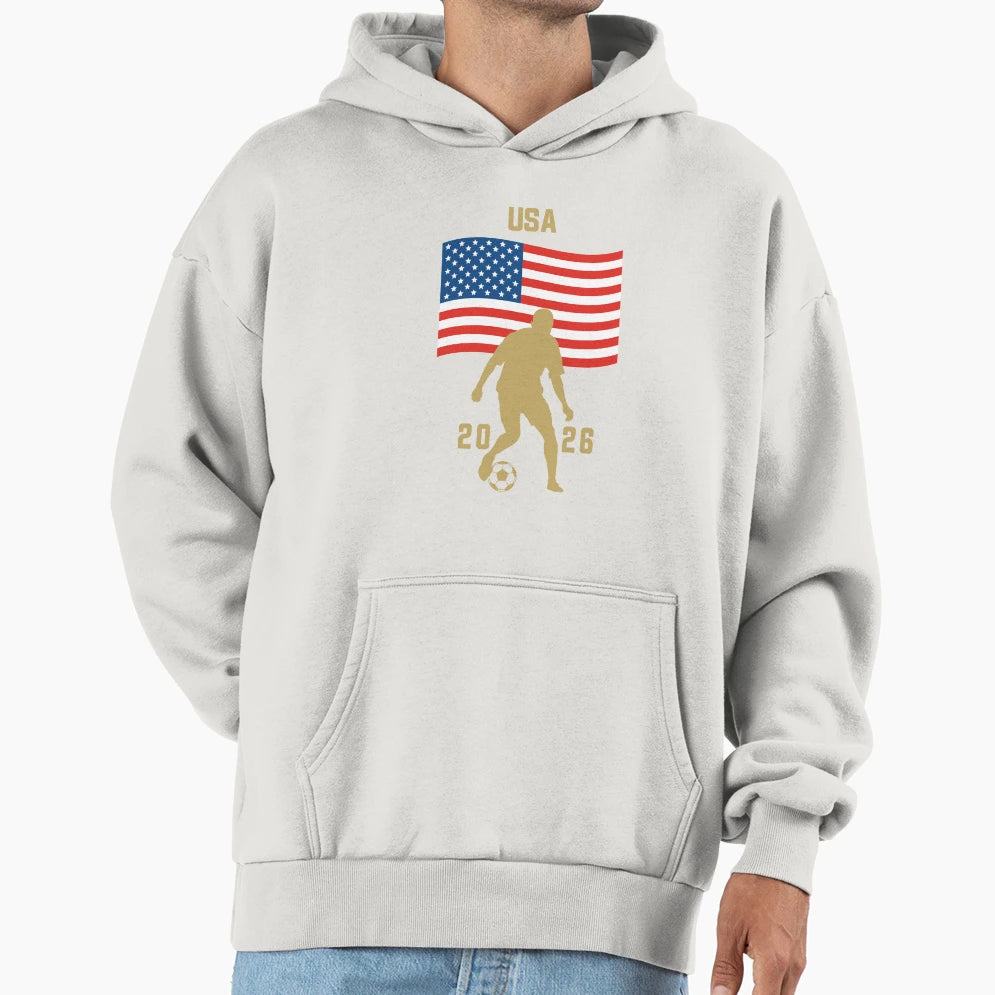 Usa International Football Hoodie - Casual Everyday Wear for Adults - T-Shirt, Sweatshirt, Hoodie