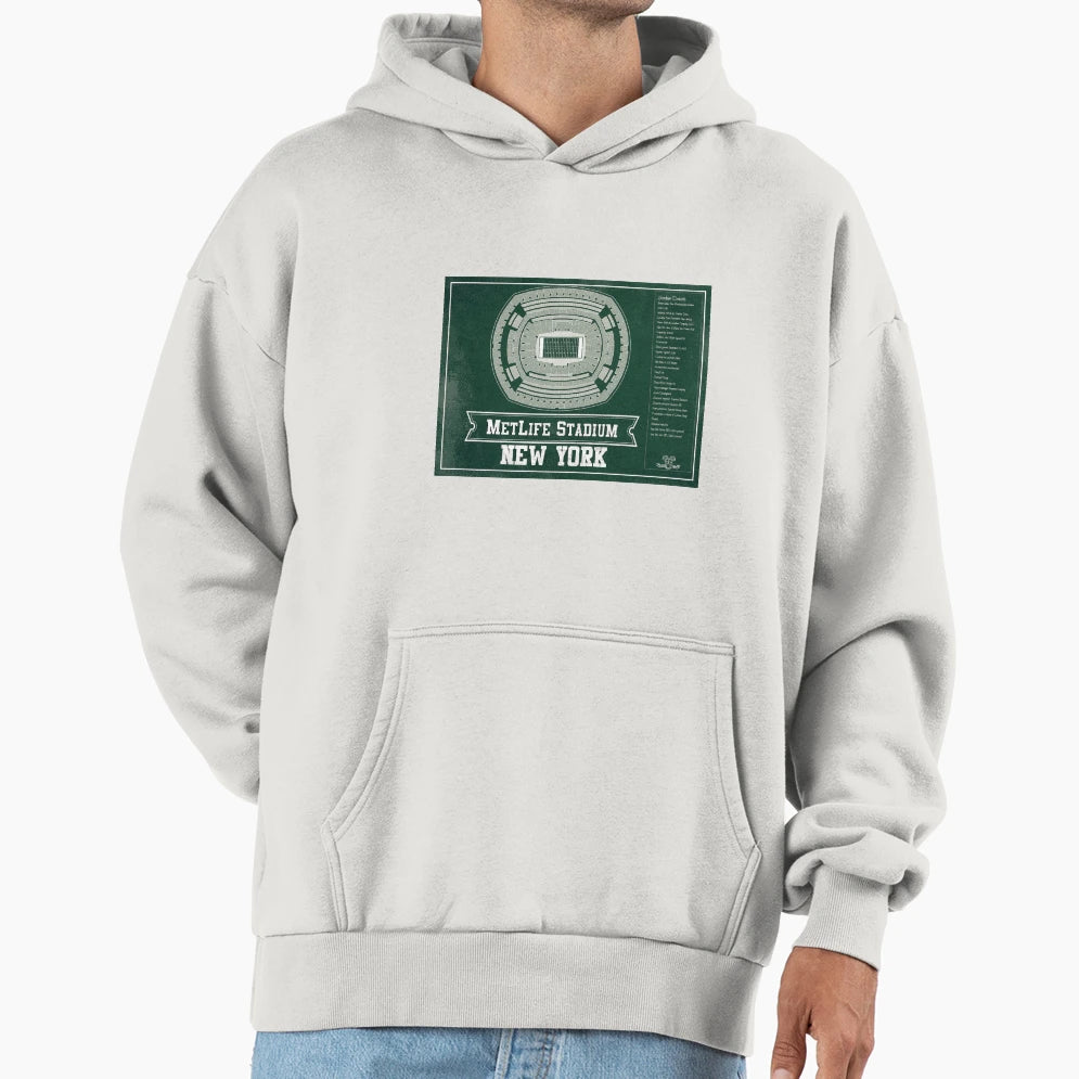 New York Jets Metlife Stadium Hoodie - Unique Graphic Men Women - T-Shirt, Sweatshirt, Hoodie
