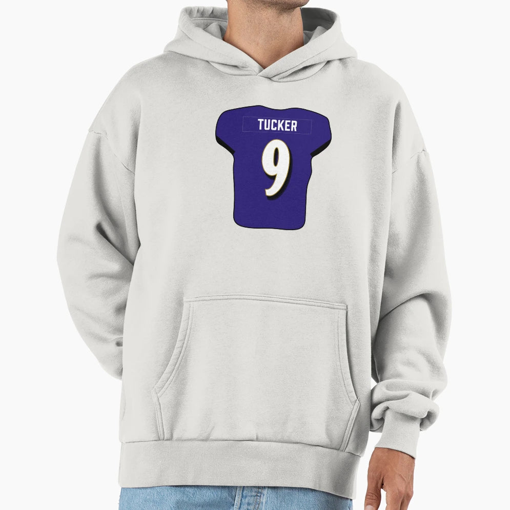 Justin Tucker Jersey Hoodie - Graphic Print for Adults - T-Shirt, Sweatshirt, Hoodie