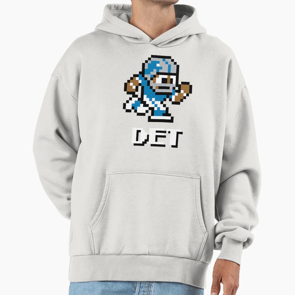 Detroit Lions Tecmo Super Bowl Football Hoodie - Streetwear Style Unisex - T-Shirt, Sweatshirt, Hoodie