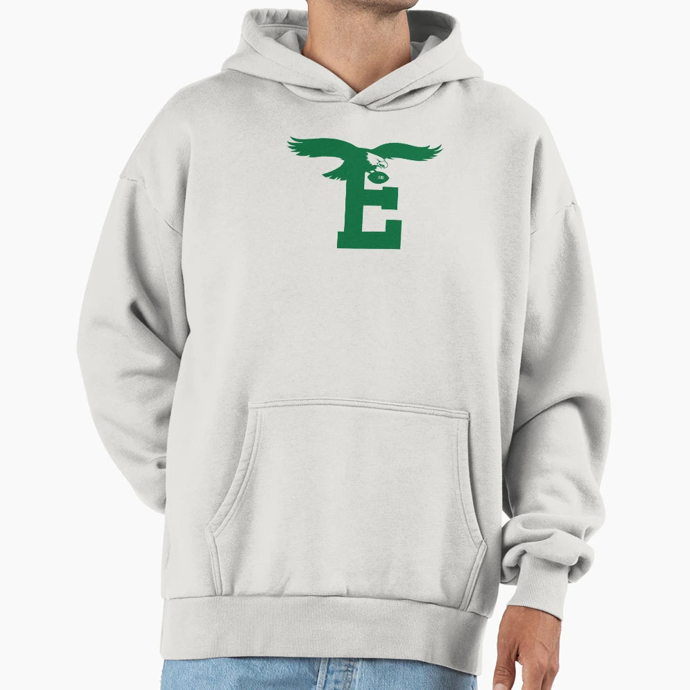 Philadelphia Eagle E Hoodie - Custom Art Print for Adults - T-Shirt, Sweatshirt, Hoodie