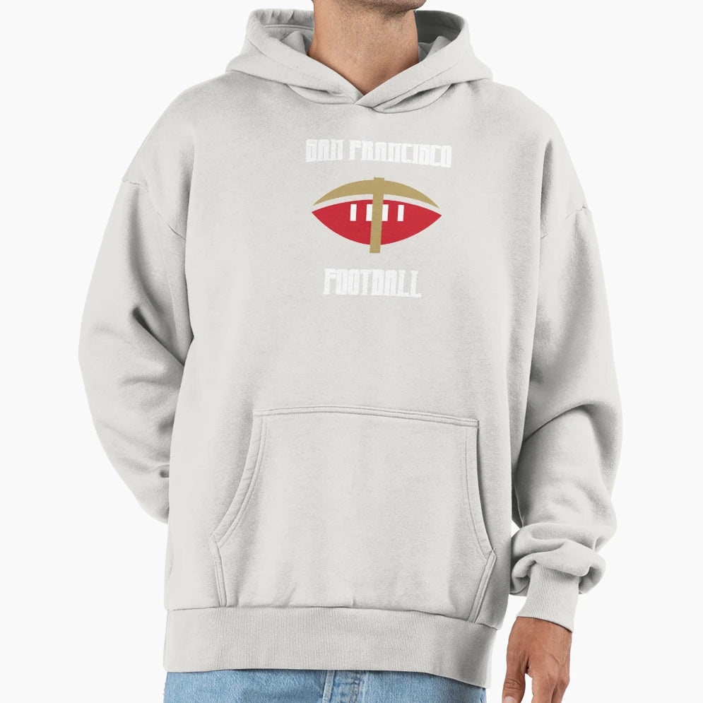 San Francisco Sf Football Hoodie - Streetwear Style Men Women - T-Shirt, Sweatshirt, Hoodie