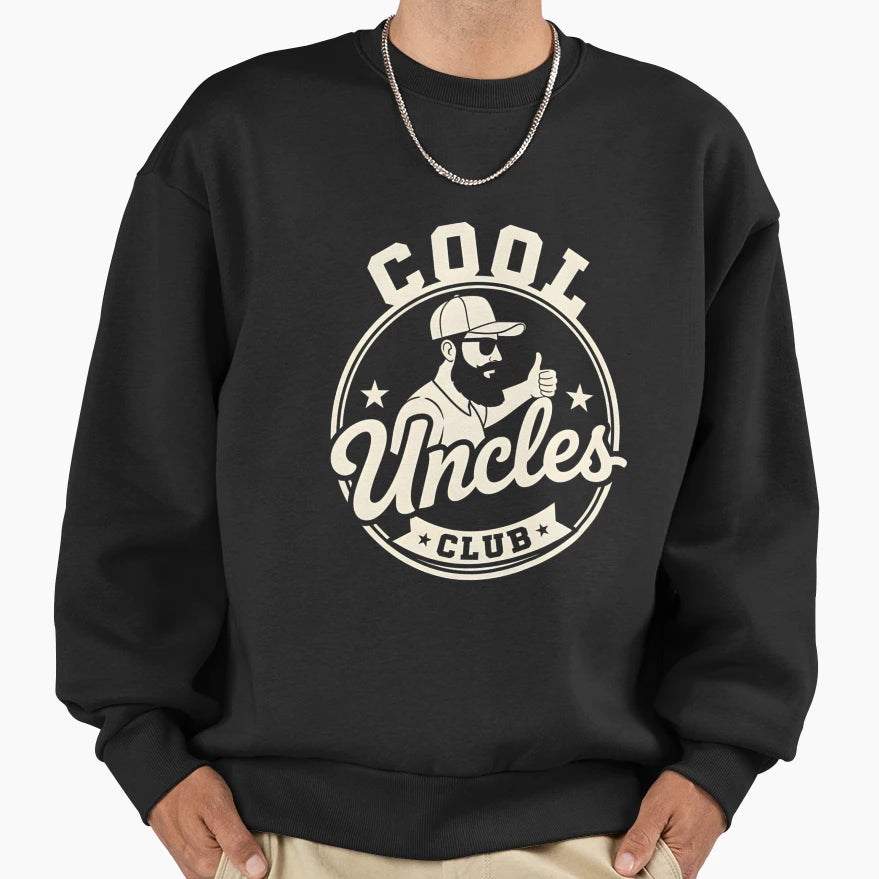 Uncles Club Badge Sweatshirt - Custom Art Print Men Women - T-Shirt, Sweatshirt, Hoodie