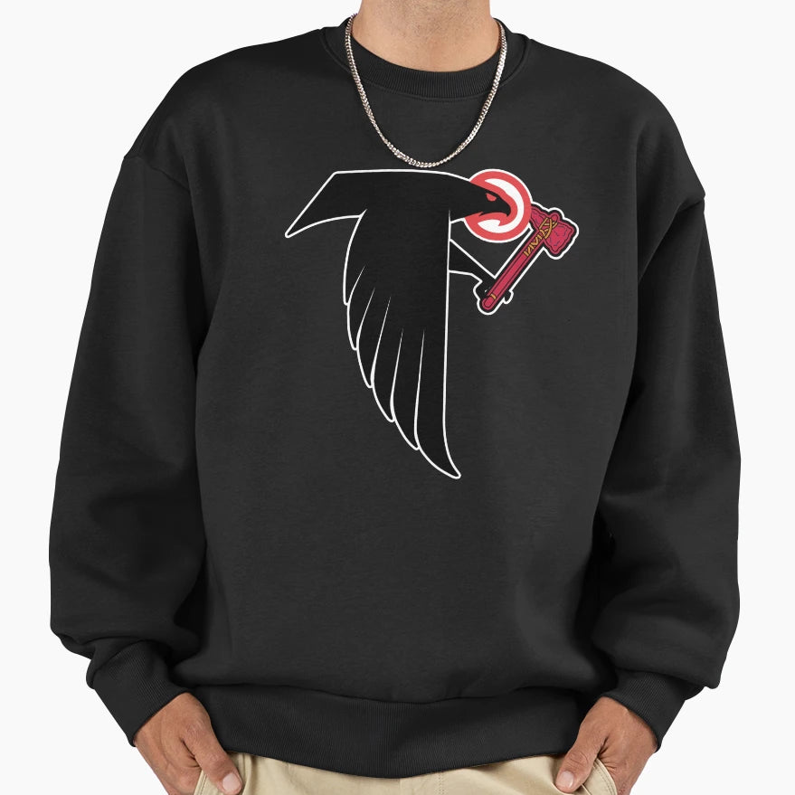 Atlanta Sports Mashup Sweatshirt - Casual Everyday Wear Men Women - T-Shirt, Sweatshirt, Hoodie