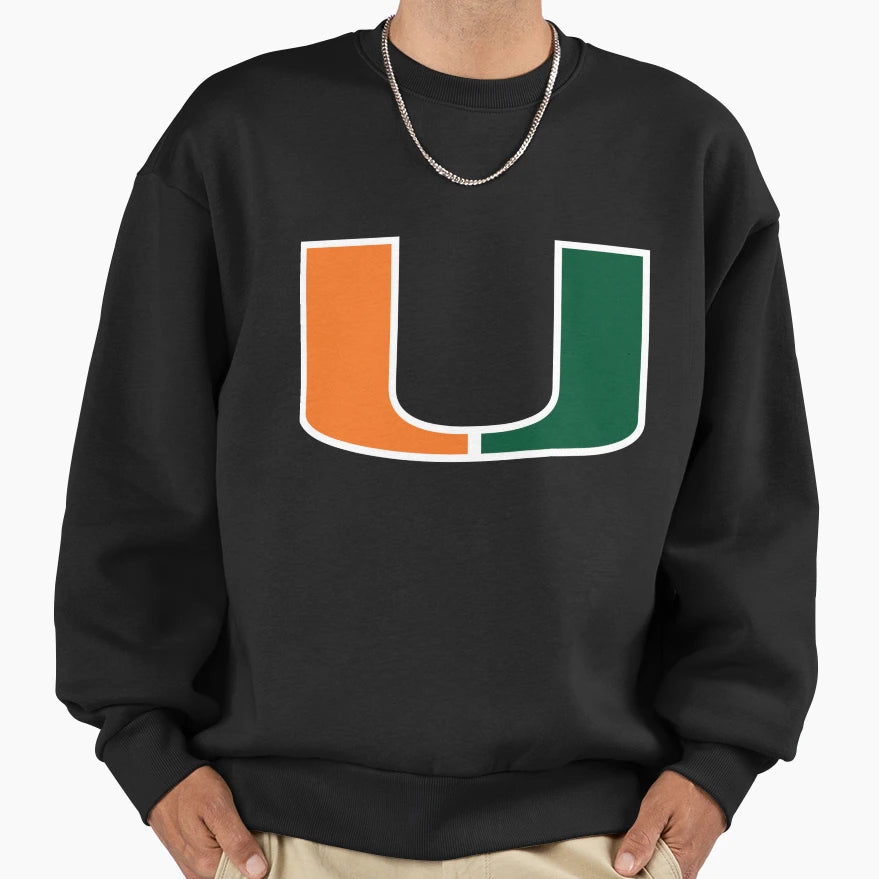 U Miami Sweatshirt - Custom Art Print for Adults - T-Shirt, Sweatshirt, Hoodie