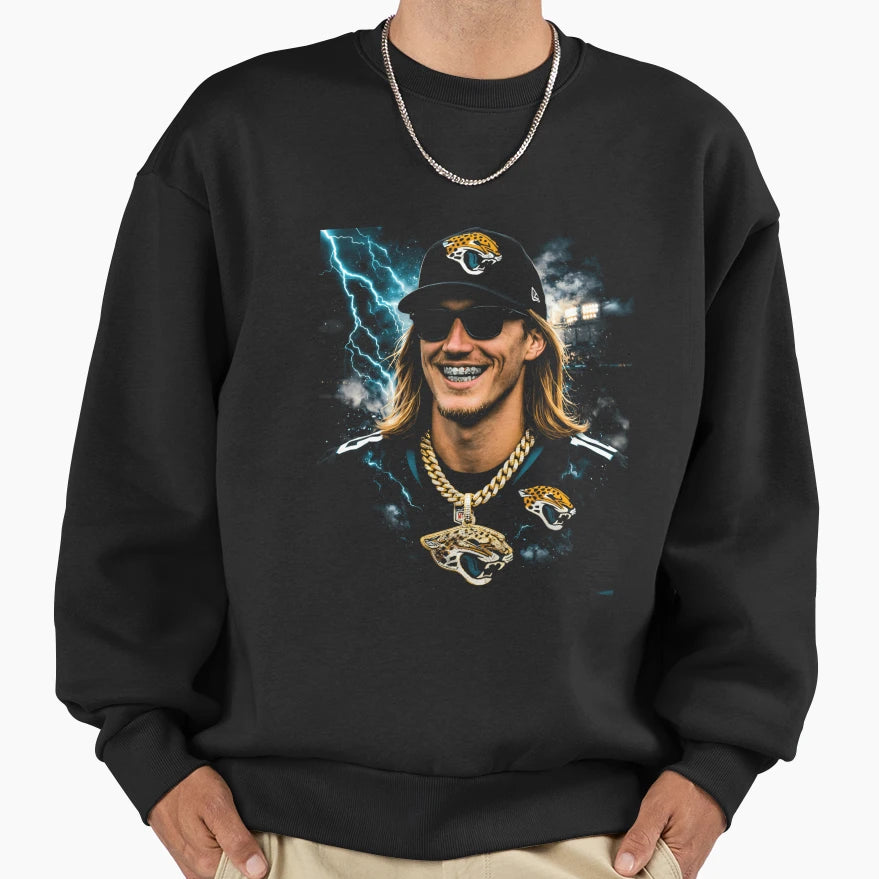 Jacksonville Jaguars T Law Qb1 Sweatshirt - Fun Novelty Design for Adults - T-Shirt, Sweatshirt, Hoodie