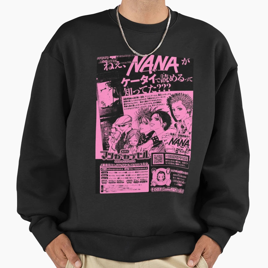 Nana Anime New Nana Anime You Sweatshirt - Minimalist Print for Adults - T-Shirt, Sweatshirt, Hoodie