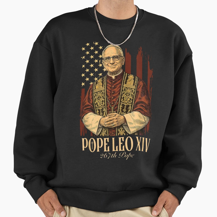 Robert Francis Prevost New Pope Leo T-Shirt - Minimalist Print Men Women - T-Shirt, Sweatshirt, Hoodie