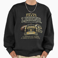 Dad Legend Black Baseball Cap Sweatshirt - Custom Art Print for Adults - T-Shirt, Sweatshirt, Hoodie