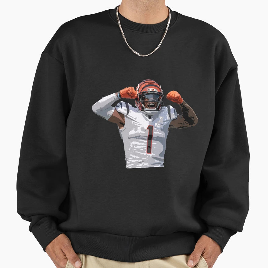 Jamarr Chase Sweatshirt - Aesthetic Graphic for Adults - T-Shirt, Sweatshirt, Hoodie