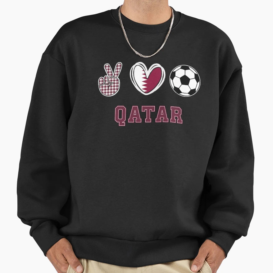 Qatar Inspired Everyday Sweatshirt - Aesthetic Graphic Unisex - T-Shirt, Sweatshirt, Hoodie
