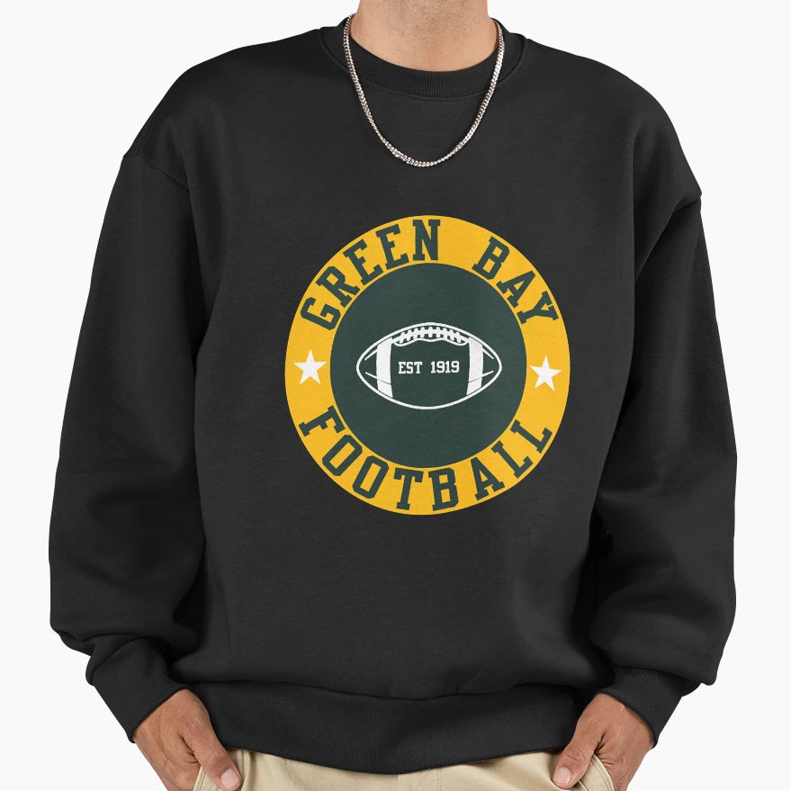Green Bay Football Sweatshirt - Custom Art Print Unisex - T-Shirt, Sweatshirt, Hoodie