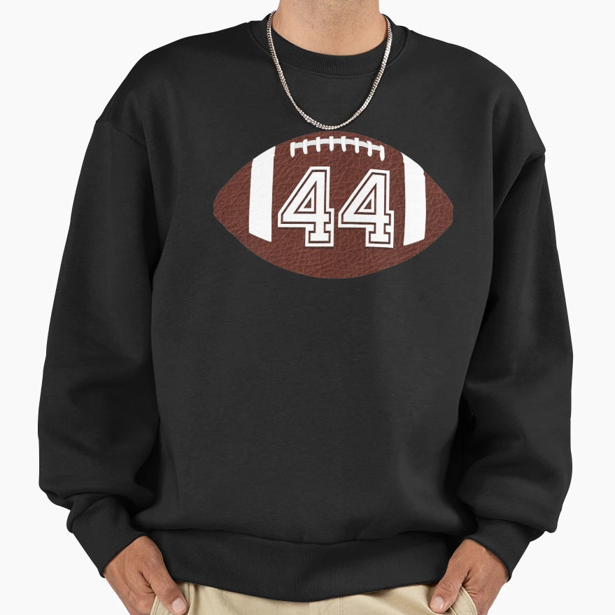 American Football Jersey No 44 Sweatshirt - Minimalist Print for Adults - T-Shirt, Sweatshirt, Hoodie