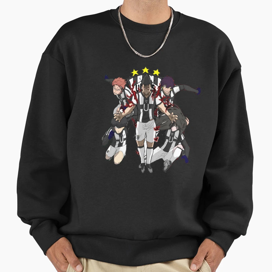 Blue Lock X Juventus Italian Sweatshirt - Casual Everyday Wear Unisex - T-Shirt, Sweatshirt, Hoodie