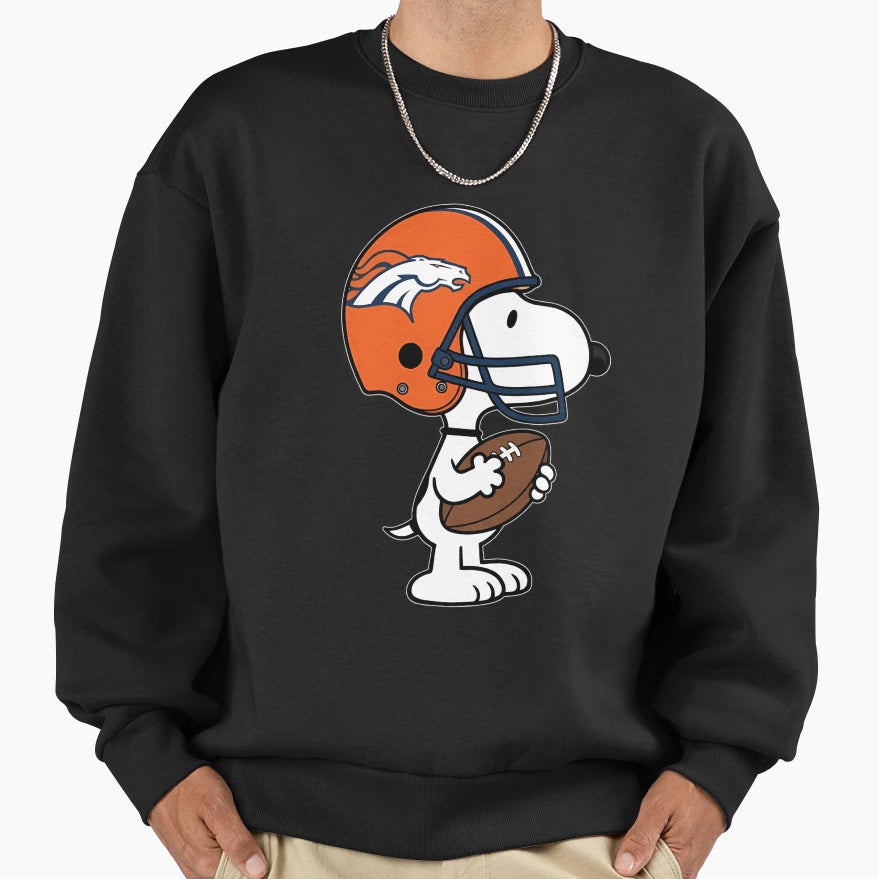 Snoopy Denver Broncos Game Day Sweatshirt - Casual Everyday Wear Unisex - T-Shirt, Sweatshirt, Hoodie