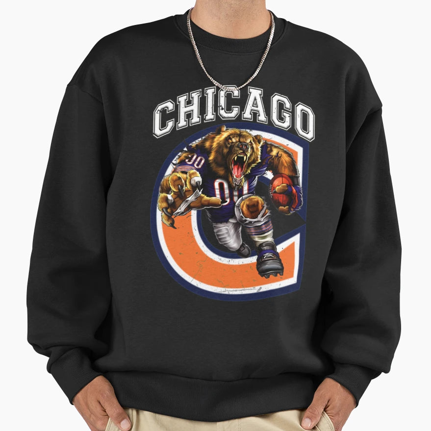 Chicago Football Sweatshirt - Fun Novelty Design Men Women - T-Shirt, Sweatshirt, Hoodie