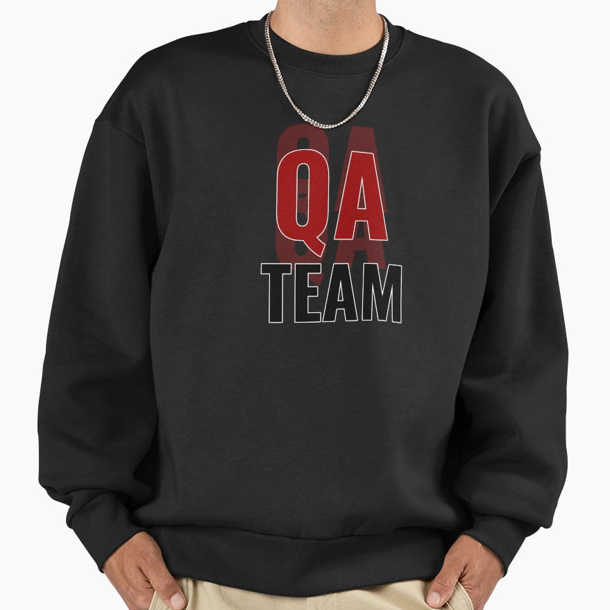 Qa Engineer Qa Team Sweatshirt - Minimalist Print Men Women - T-Shirt, Sweatshirt, Hoodie