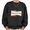 Distressed Champion Word Sweatshirt - Streetwear Style for Adults - T-Shirt, Sweatshirt, Hoodie