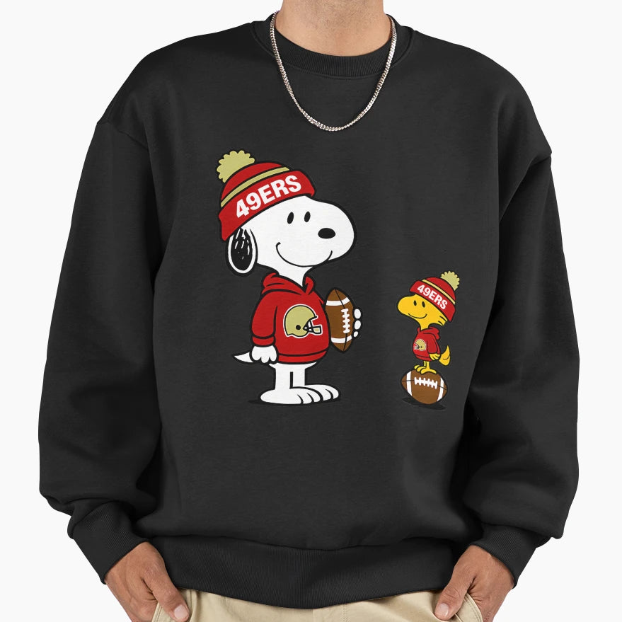 49Ersoopy Snoopy And Woodstock Sweatshirt - Fun Novelty Design Unisex - T-Shirt, Sweatshirt, Hoodie