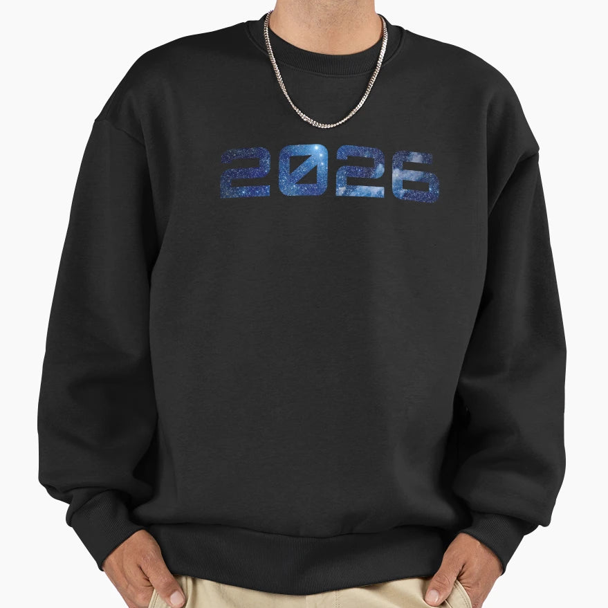 2026 Space Vibe Sweatshirt - Aesthetic Graphic Unisex - T-Shirt, Sweatshirt, Hoodie