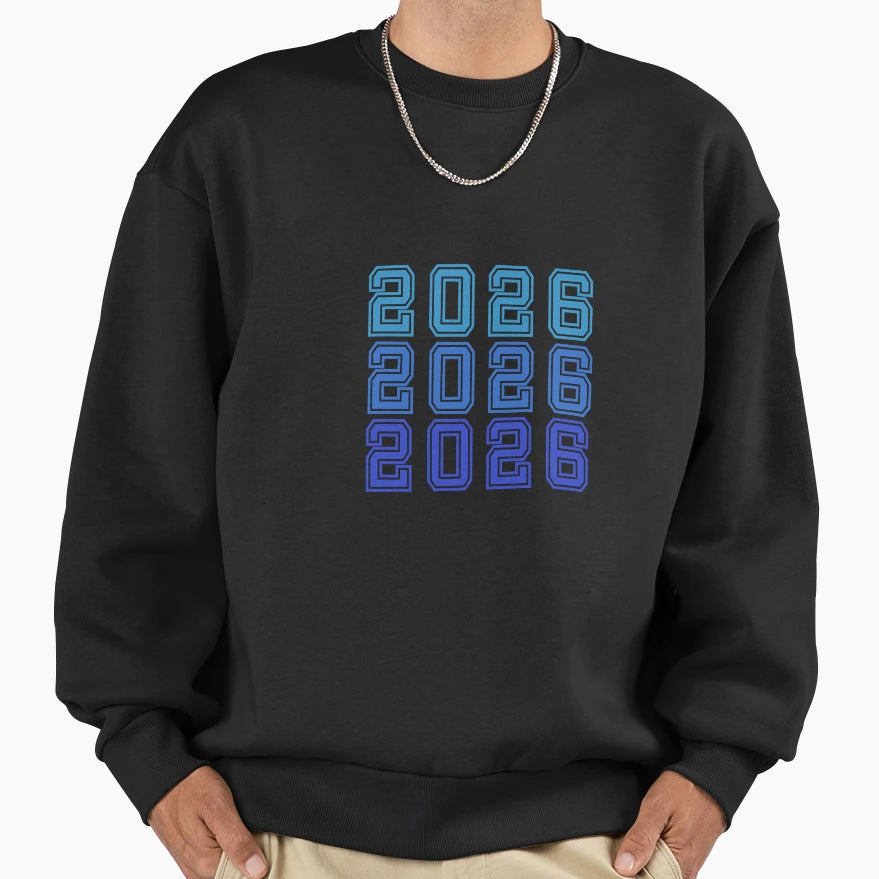 2026 Blue Sweatshirt - Streetwear Style for Adults - T-Shirt, Sweatshirt, Hoodie