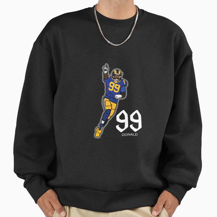 Aaron Donald 99 Sweatshirt - Streetwear Style for Adults - T-Shirt, Sweatshirt, Hoodie