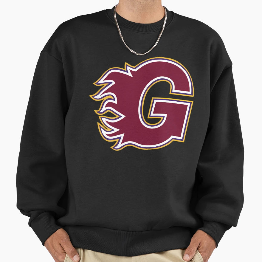 Guildford Flames Sweatshirt - Minimalist Print for Adults - T-Shirt, Sweatshirt, Hoodie