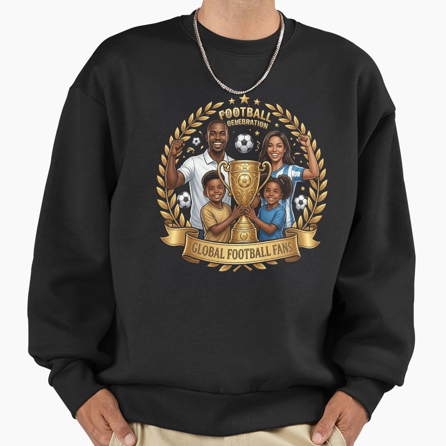 Soccer Family Fathers Day Gift Global T-Shirt - Fun Novelty Design Unisex - T-Shirt, Sweatshirt, Hoodie