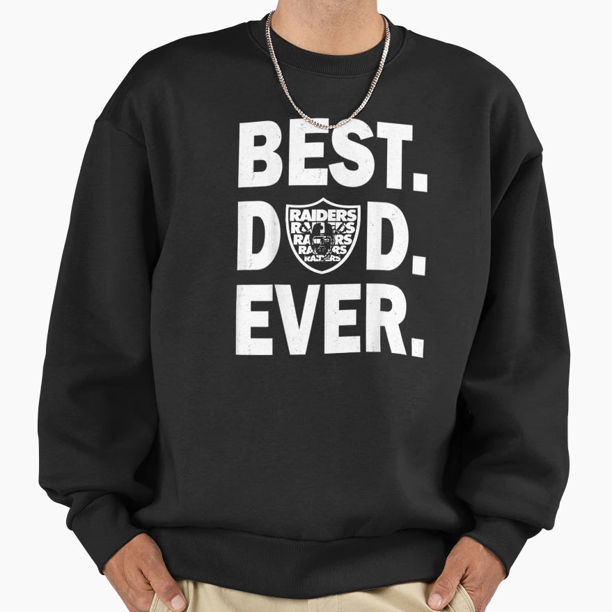 Mens Mens Best Raiders Dad Ever Fathers Day T-Shirt - Trendy Graphic Unisex - T-Shirt, Sweatshirt, Hoodie