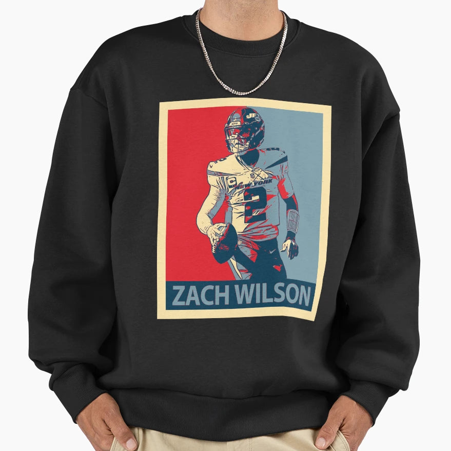 Zach Wilson Sweatshirt - Minimalist Print Unisex - T-Shirt, Sweatshirt, Hoodie