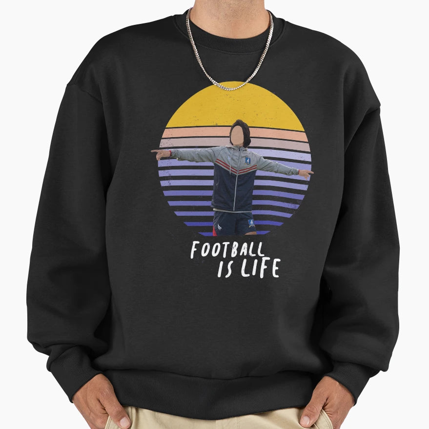 Football Is Life Sunset Sweatshirt - Custom Art Print for Adults - T-Shirt, Sweatshirt, Hoodie
