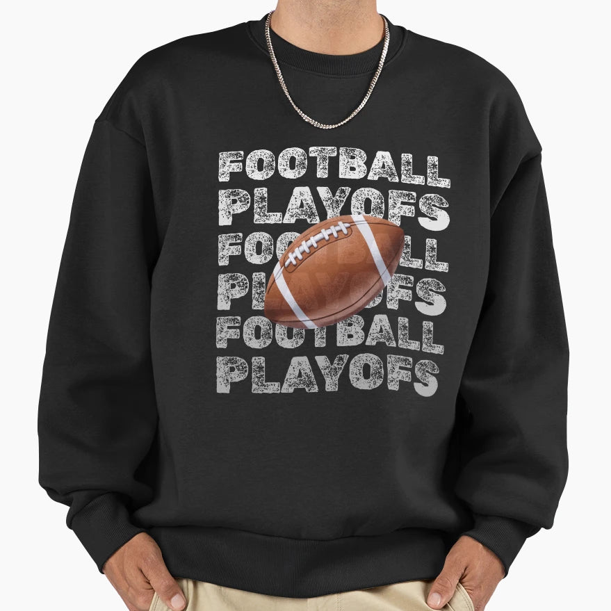 Football Playoffs Game Day Energy Sweatshirt - Graphic Print Unisex - T-Shirt, Sweatshirt, Hoodie
