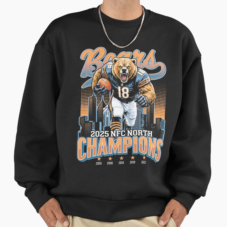 Chicago Bears Nfc North Sweatshirt - Fun Novelty Design Men Women - T-Shirt, Sweatshirt, Hoodie