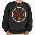 Chicago Football Emblem Chi Sweatshirt - Casual Everyday Wear Men Women - T-Shirt, Sweatshirt, Hoodie