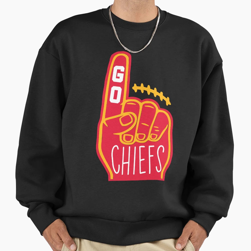 Go Chiefs Sweatshirt - Minimalist Print Unisex - T-Shirt, Sweatshirt, Hoodie