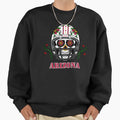 Arizona Football Helmet Sugar Skull Sweatshirt - Novelty Apparel Unisex - T-Shirt, Sweatshirt, Hoodie