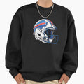 Buffalo Bills Helmet Art Sweatshirt - Unique Graphic Men Women - T-Shirt, Sweatshirt, Hoodie