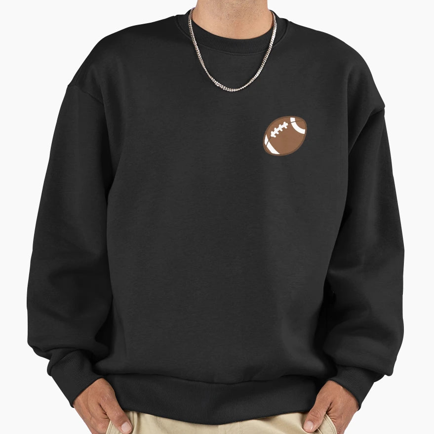 American Football Pattern Sweatshirt - Aesthetic Graphic Men Women - T-Shirt, Sweatshirt, Hoodie