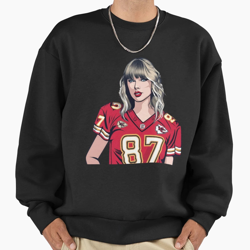 Taylors Swift Boyfriend Football Sweatshirt - Fun Novelty Design Men Women - T-Shirt, Sweatshirt, Hoodie