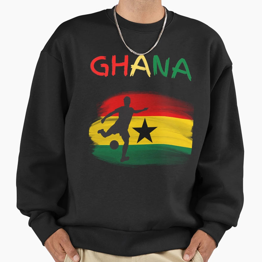 Ghana National Soccer Team Sweatshirt - Fun Novelty Design Men Women - T-Shirt, Sweatshirt, Hoodie