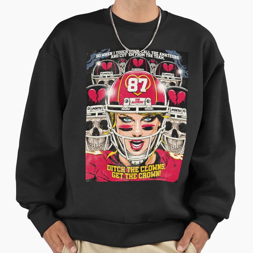 Get Crown Sweatshirt - Aesthetic Graphic for Adults - T-Shirt, Sweatshirt, Hoodie