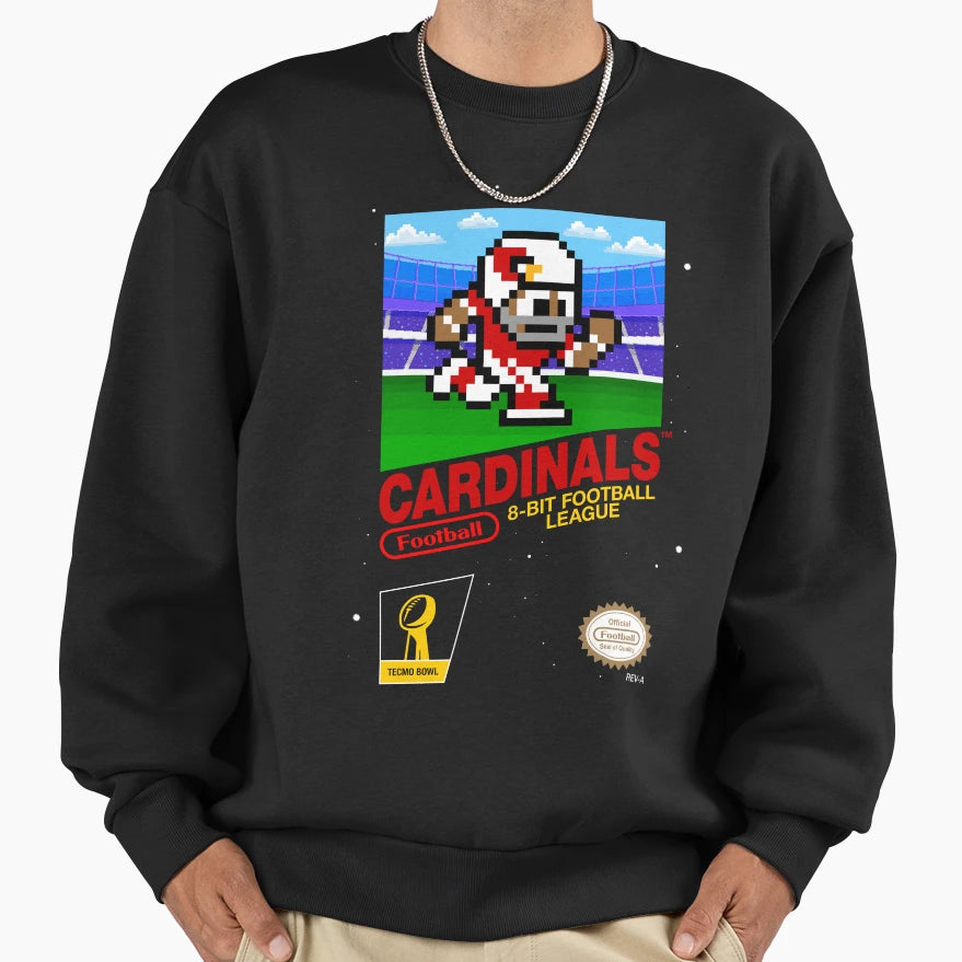 Arizona Cardinals 8 Bit Football Sweatshirt - Trendy Graphic for Adults - T-Shirt, Sweatshirt, Hoodie