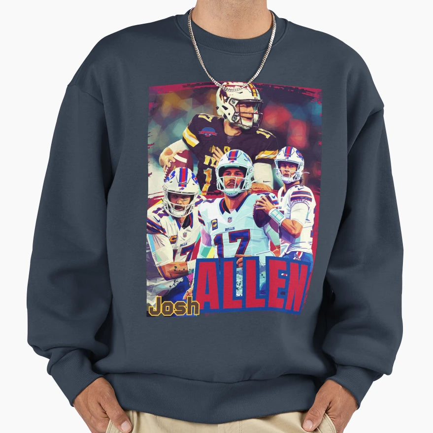 Buffalo Quarterback JA 17 Sweatshirt - Unique Graphic Men Women - T-Shirt, Sweatshirt, Hoodie
