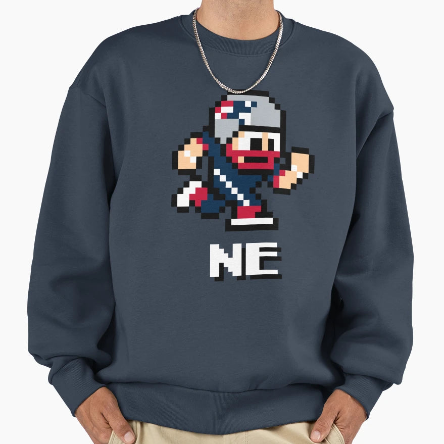 New England Patriots Tecmo Super Sweatshirt - Minimalist Print for Adults - T-Shirt, Sweatshirt, Hoodie