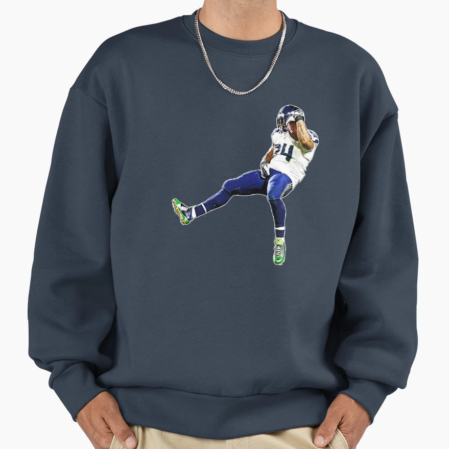 Marshawn Sweatshirt - Trendy Graphic for Adults - T-Shirt, Sweatshirt, Hoodie