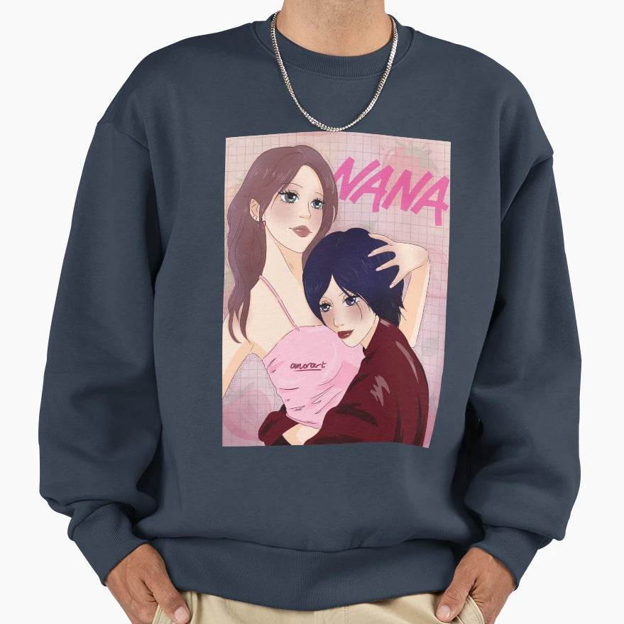 Nana Komatsu Hachi And Nana Sweatshirt - Casual Everyday Wear Men Women - T-Shirt, Sweatshirt, Hoodie