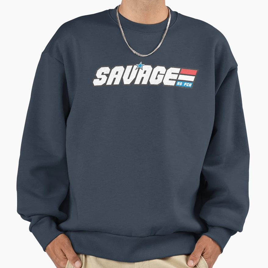 Savage Asf Sweatshirt - Fun Novelty Design Unisex - T-Shirt, Sweatshirt, Hoodie