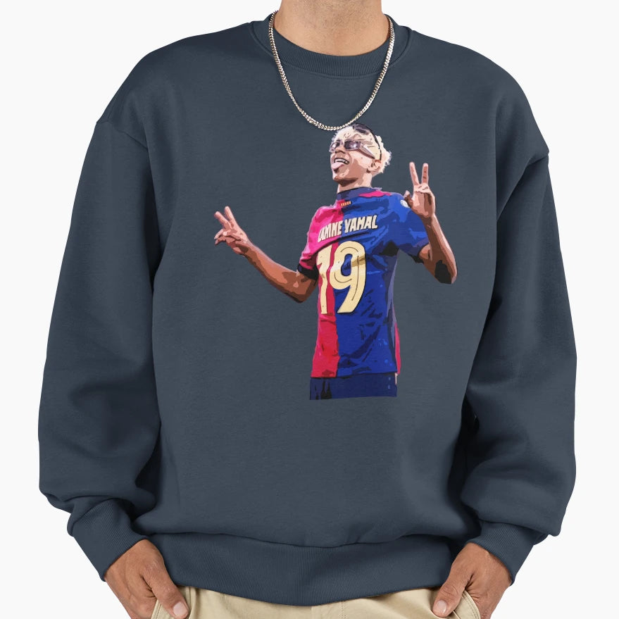 Lamine Yamal Sweatshirt - Aesthetic Graphic Unisex - T-Shirt, Sweatshirt, Hoodie