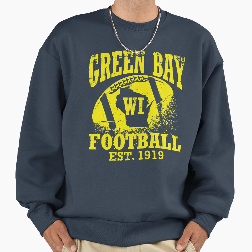 Green Bay Football Sweatshirt - Unique Graphic Unisex - T-Shirt, Sweatshirt, Hoodie