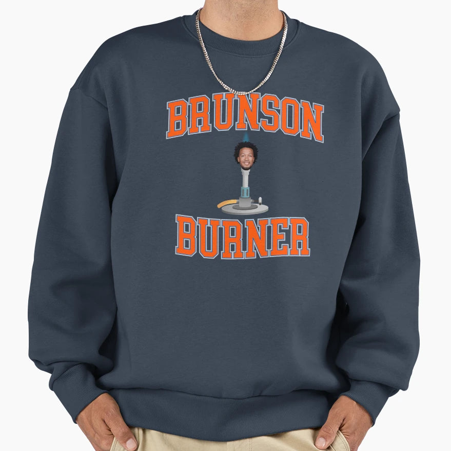 Brunson Burner Jalen Brunson Sweatshirt - Streetwear Style for Adults - T-Shirt, Sweatshirt, Hoodie